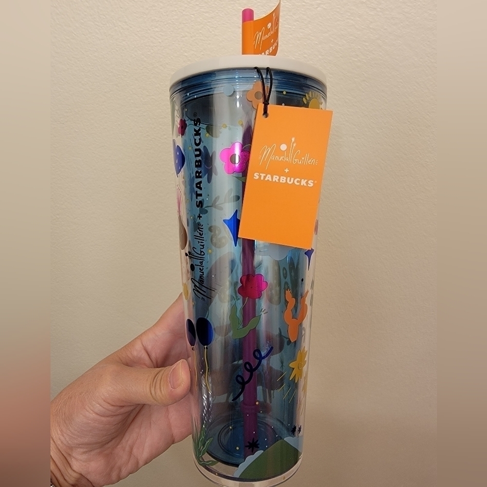 NWT Starbucks 2023 Buenas Vibras Manuela Guillen Venti Tumbler
